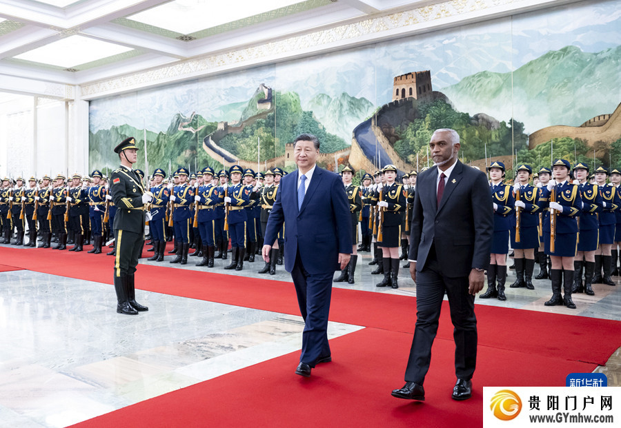 习近平同马尔代夫总统穆伊兹会谈(图3) 习近平同马尔代夫总统穆伊兹会谈(图3)